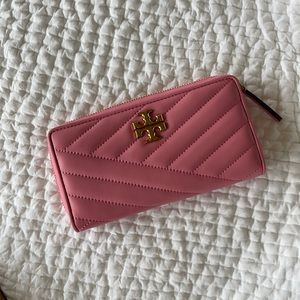 Tory Burch Kira Chevron Pink Wallet